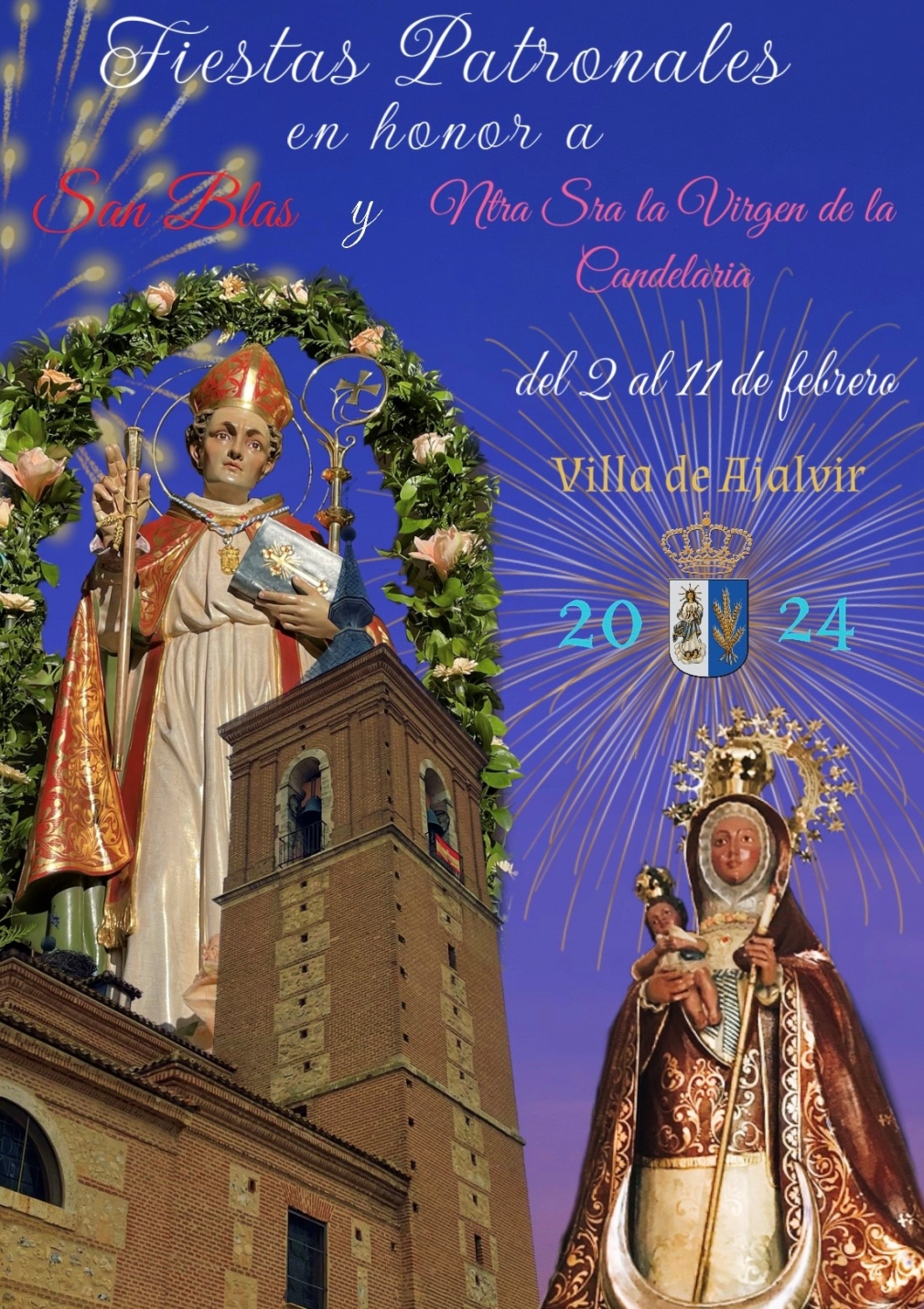 Fiestas patronales de San Blas y Nuestra Señora la Virgen de la Candelaria 2024 Ajalvir